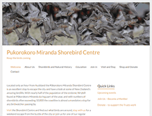 Tablet Screenshot of miranda-shorebird.org.nz